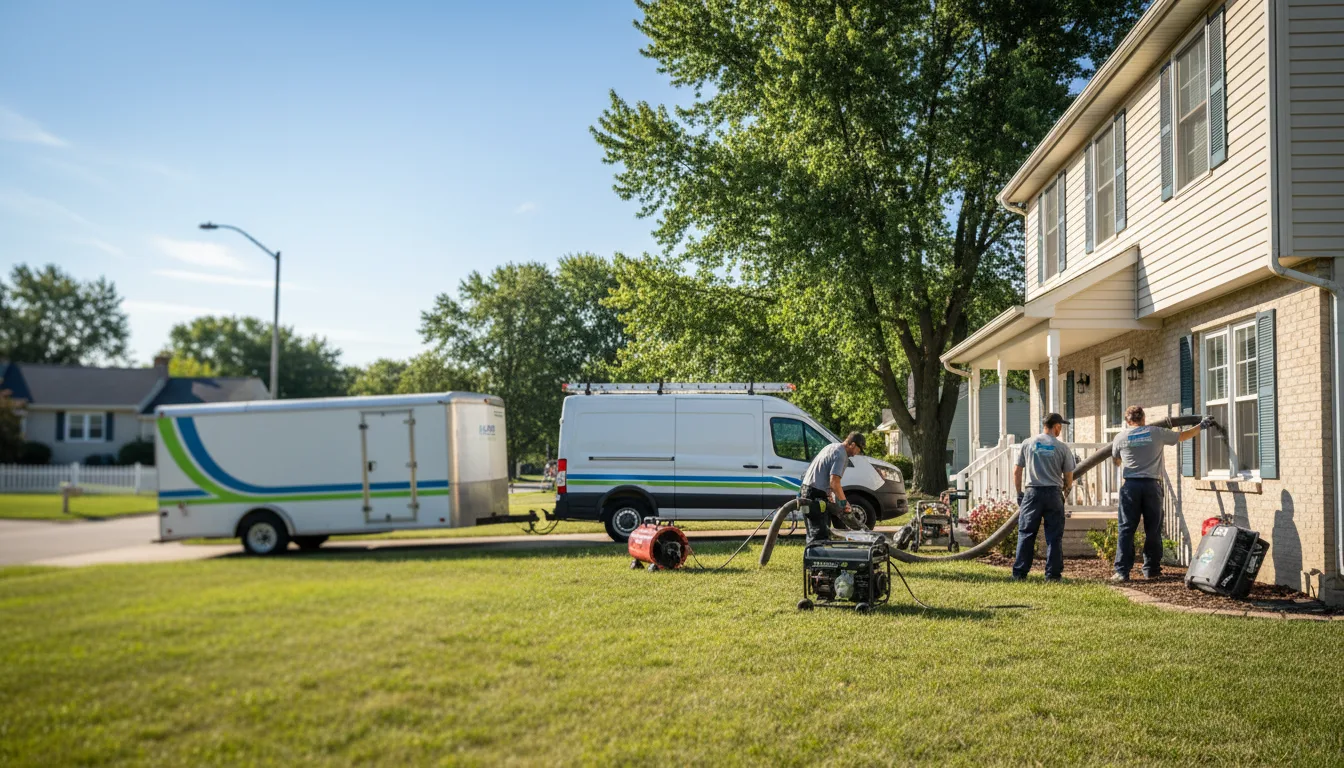 Flooded Basement Restoration And Cleanup With Repair in South Beloit, IL near me